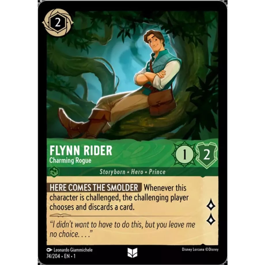 LORCANA Flynn Rider (Charming Rogue) - 74/204-EN-1