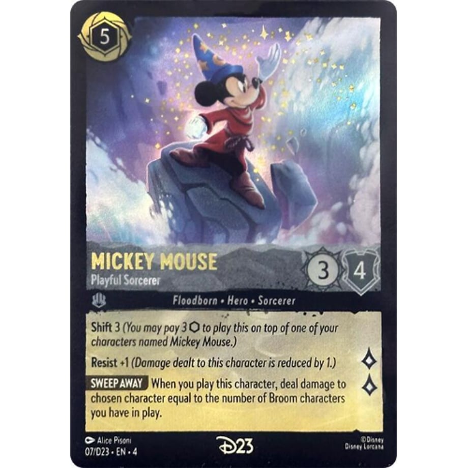 Mickey Mouse (D23 Promos)/ Mickey Mouse - Playful Sorcerer (07/D23-EN-4)