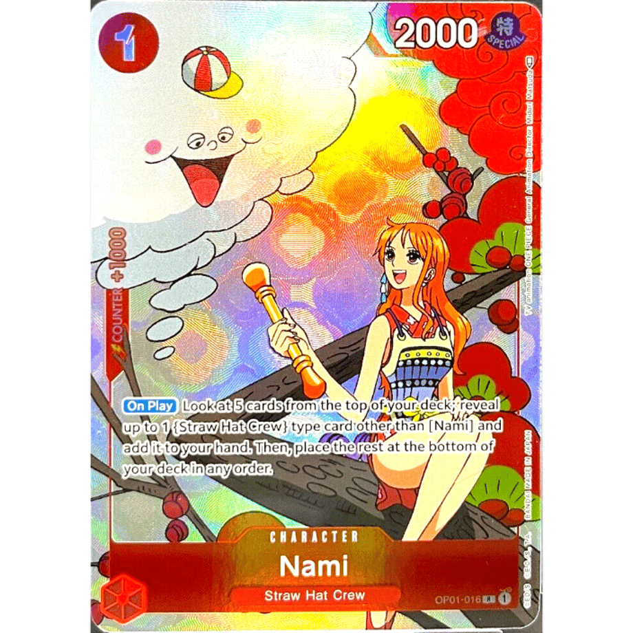 [English version] One Piece Card Overseas Limited Edition Nami [Parallel] / Nami (UK OP01-016)