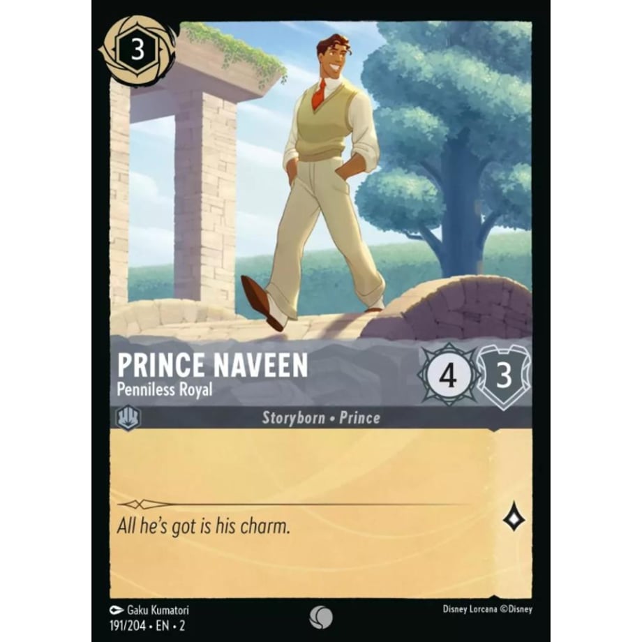 LORCANA Prince Naveen (Penniless Royal) - 191/204-EN-2