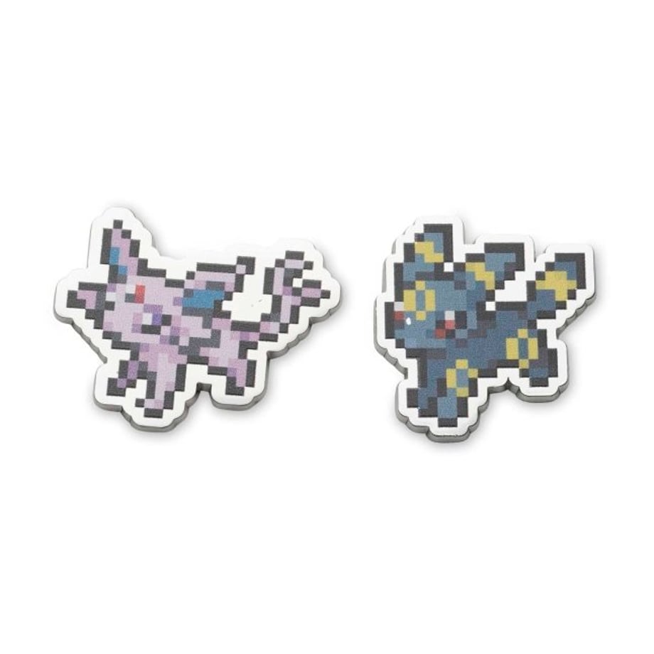 Pokémon Center Exclusive Espeon Umbreon Pixel Pin