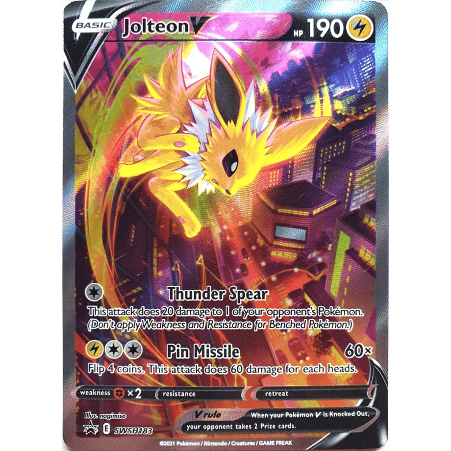 Sanders V (SA) [SR] / Jolteon V - Sword &amp; Shield Promo Cards (SWSH183)