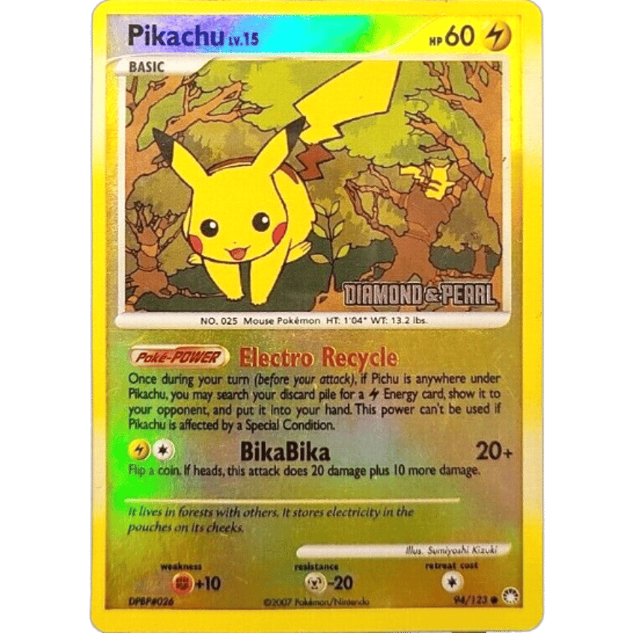 Pikachu [P] [Rivaholo] / Pikachu - Diamond &amp; Pearl Burger King Promos (94/123)