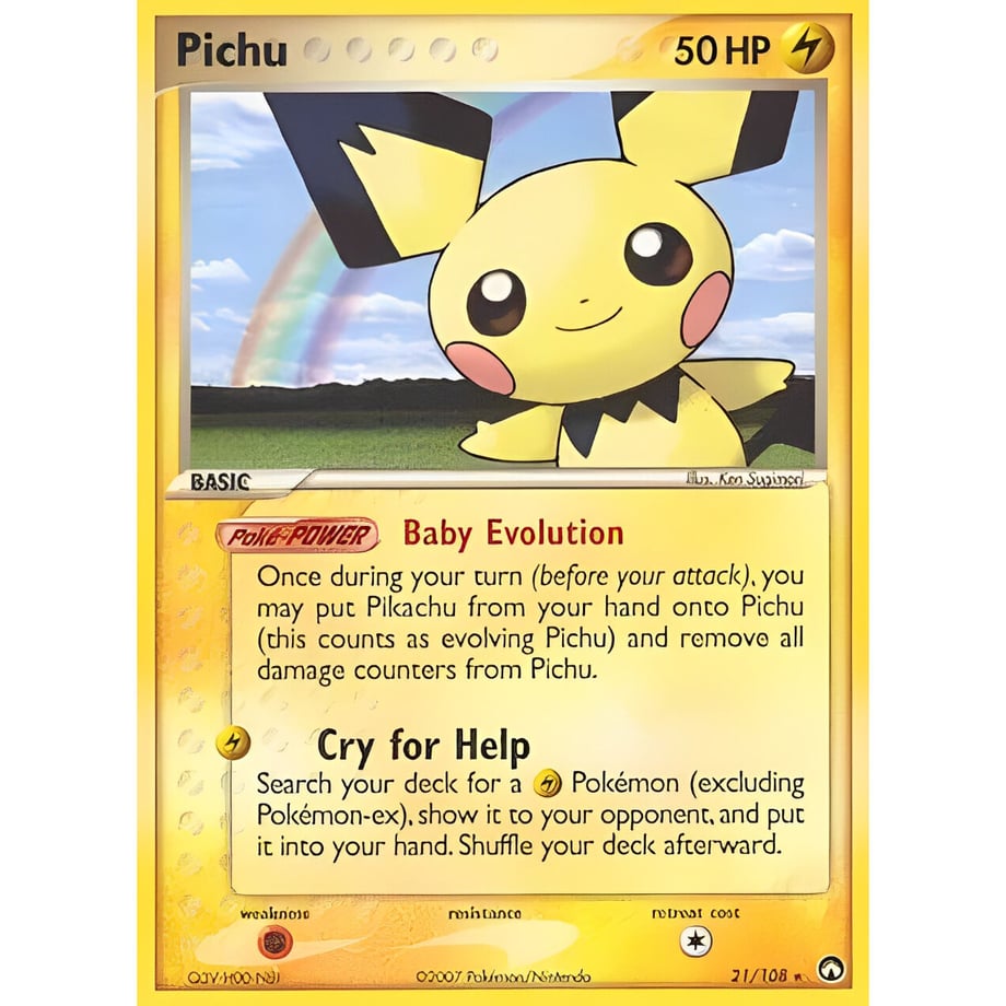 Pichu (World Champions Pack design) / Pichu - Power Keepers (21/108)