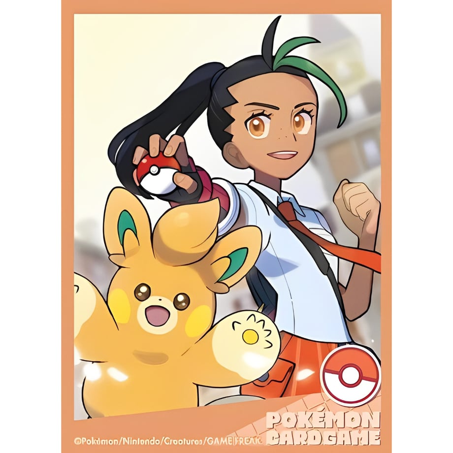 【バラ】 日版 ポケセン限定 POKÉMON TRAINERS ネモ＆パモット スリーブ (2023)