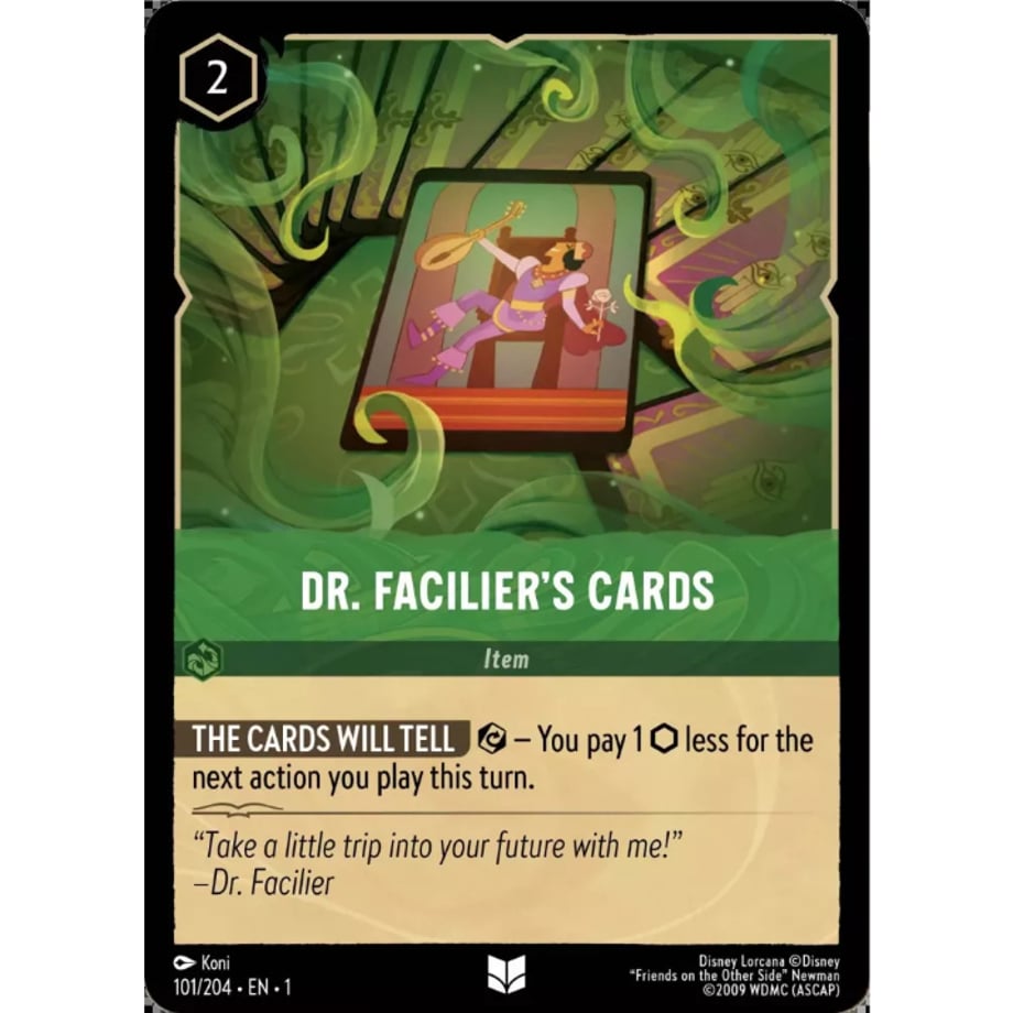 LORCANA Dr. Facilier's Cards [Uncommon] / Dr. Facilier's Cards - 101/204-EN-1