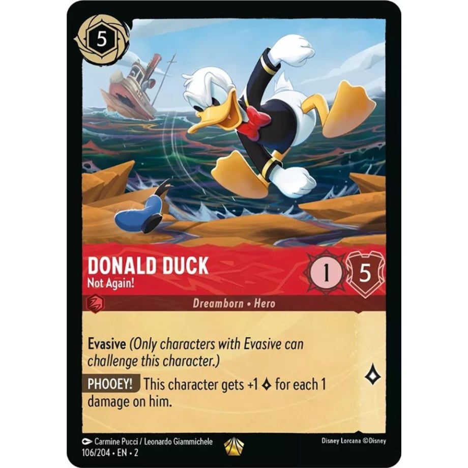 LORCANA Donald Duck [Legendary] / Donald Duck (Not Again!) - 106/204-EN-2