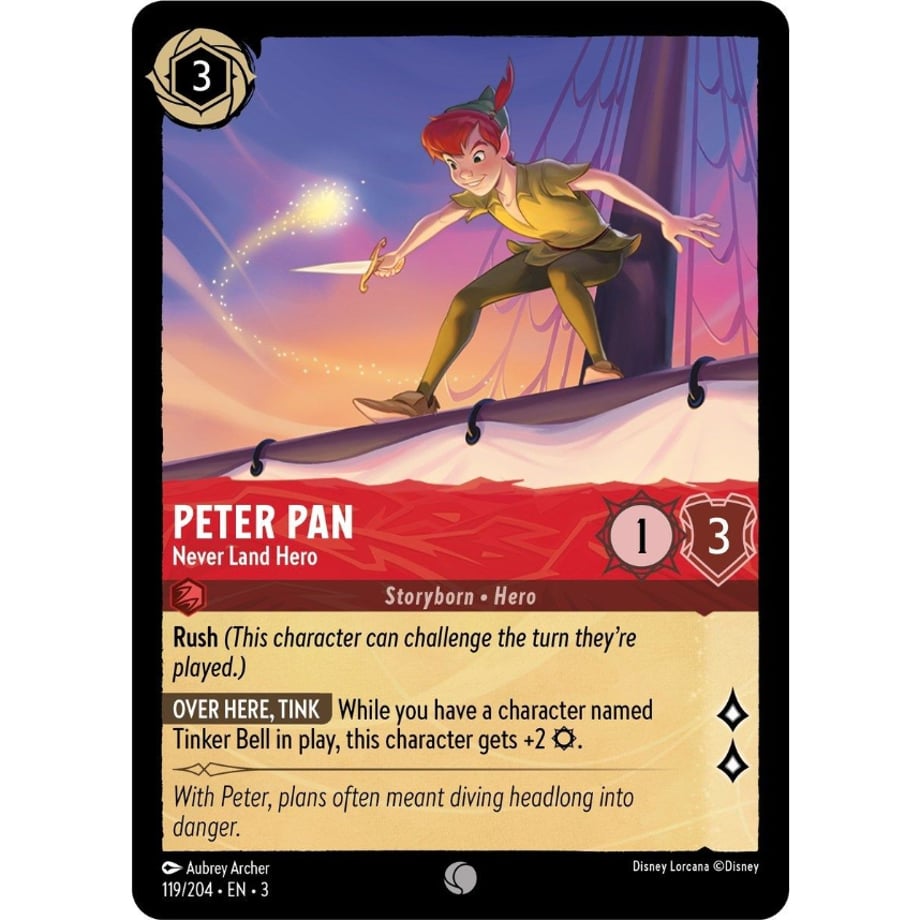 LORCANA Peter Pan [Common] / Peter Pan (Never Land Hero) - 119/204-EN-3