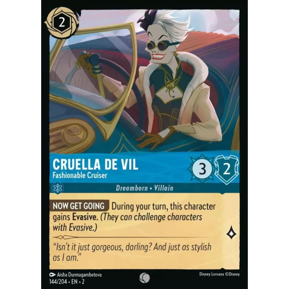 LORCANA Cruella de Vil (Fashionable Cruiser) - 144/204-EN-2