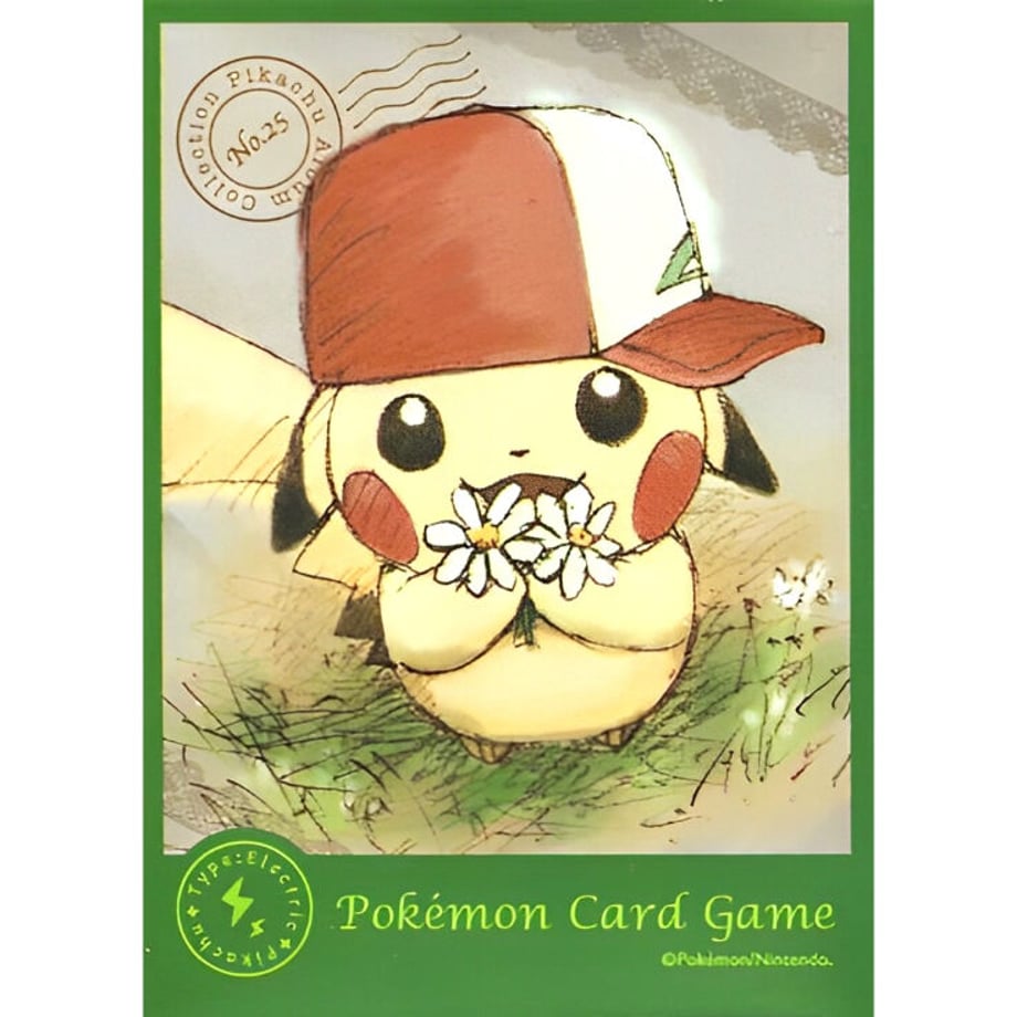 [Rose] Japanese version Pokemon Center exclusive Pikachu wearing a hat original sleeve (2017)