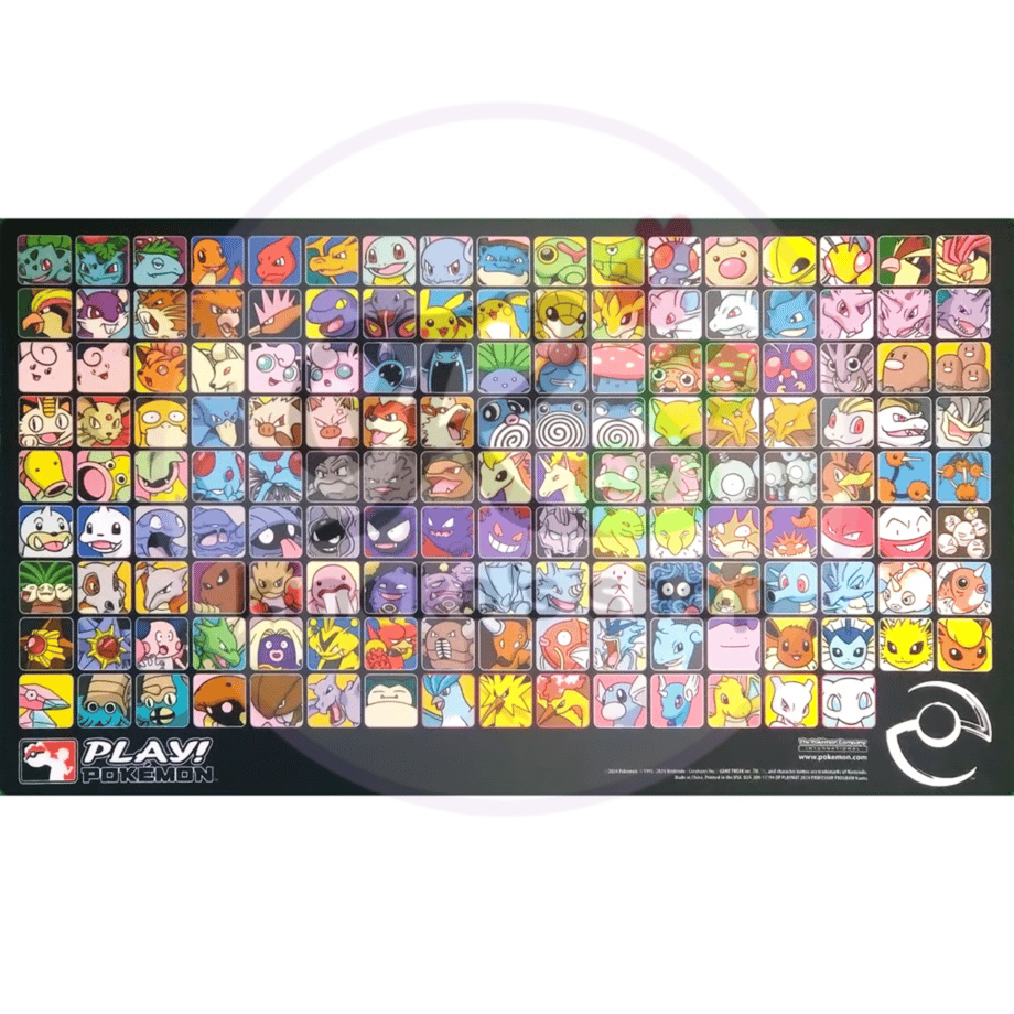 Pokemon Card 2024 Professor Program Kanto (Black) Playmat [Redistribution Edition]