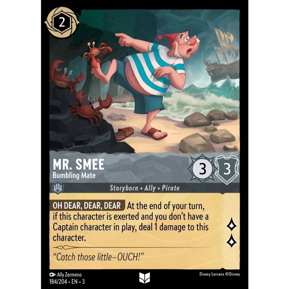 LORCANA Mr. Smee (Bumbling Mate) - 184/204-EN-3