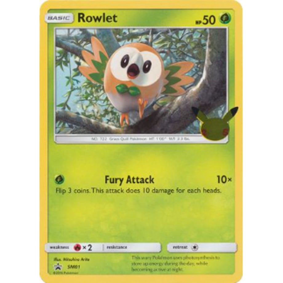 [Jumbo Card] Rowlet SM01 [Regular Size (134mm x 187mm)]