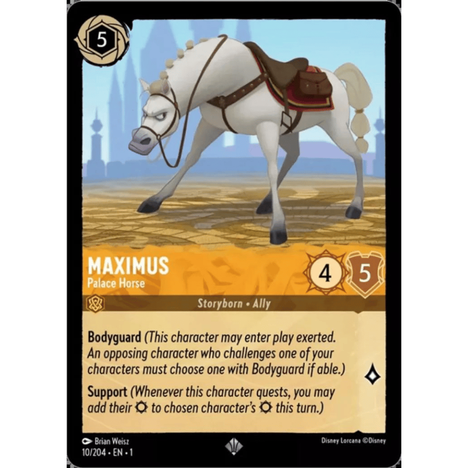 LORCANA マキシマス【スーパーレア】 / Maximus (Palace Horse) - 10/204-EN-1(Foil)