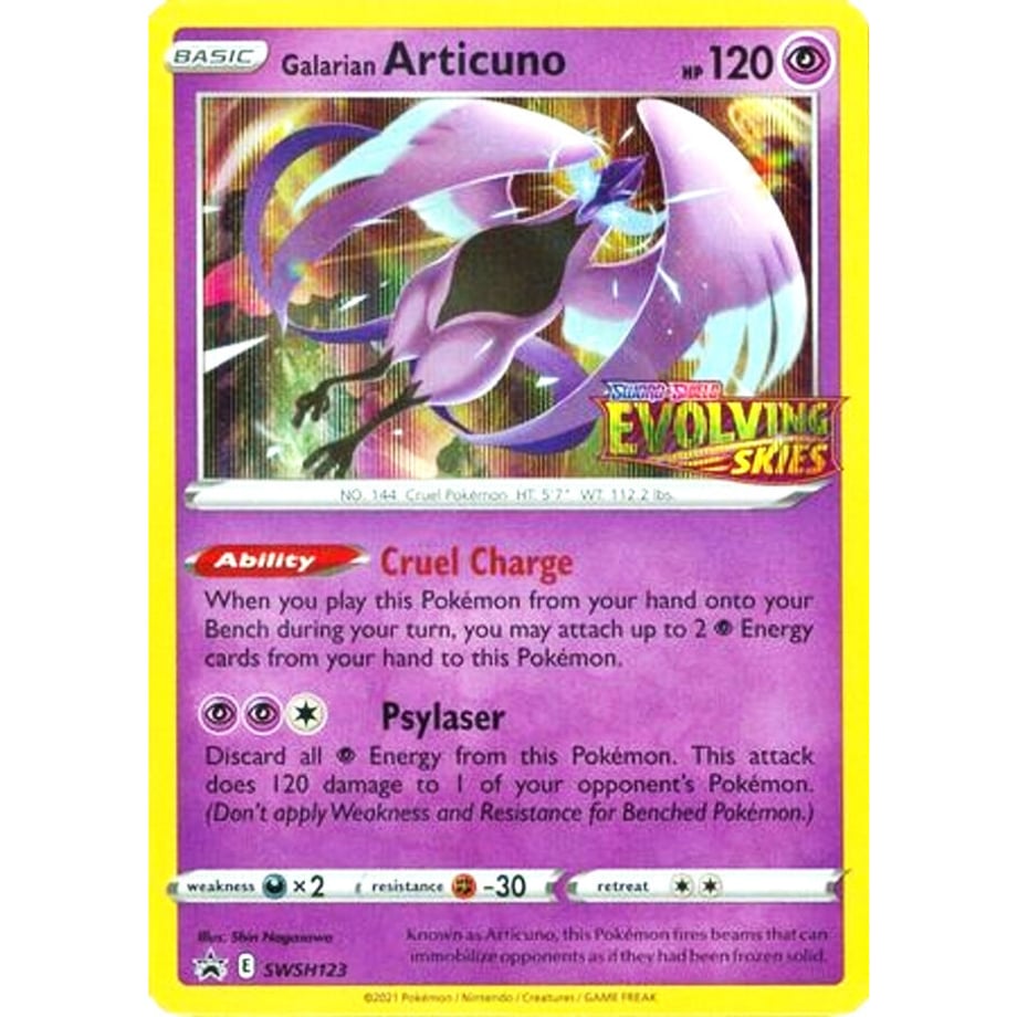 ガラルフリーザー【海外限定絵柄】 / Galarian Articuno (Prerelease) - Sword & Shield Promo Cards (SWSH123)