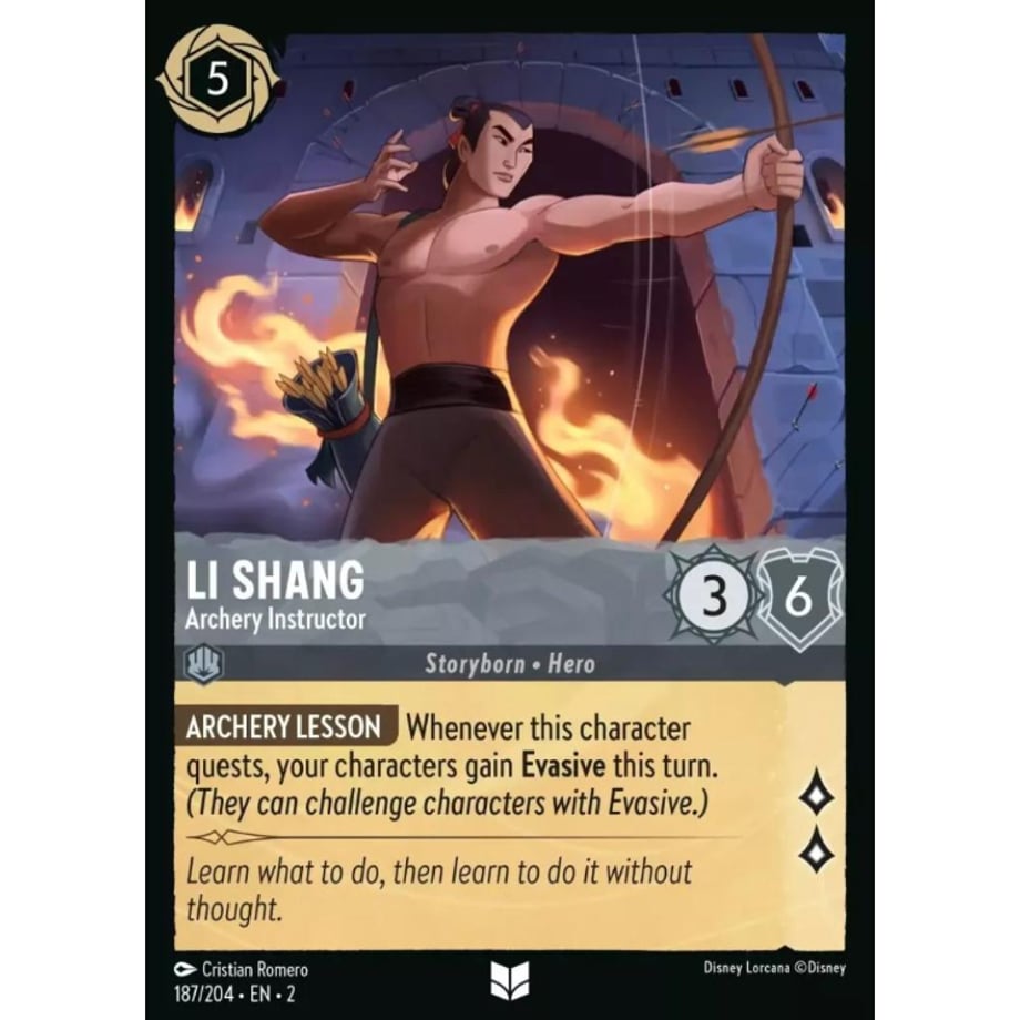 LORCANA Li Shang (Archery Instructor) - 187/204-EN-2(Foil)