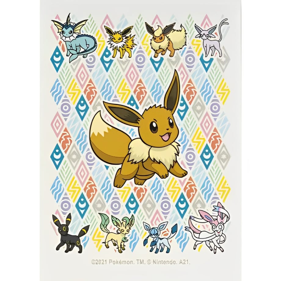 【バラ】海外ポケセン限定 Eevee Prismatic （ブイズ） スリーブ (2021)