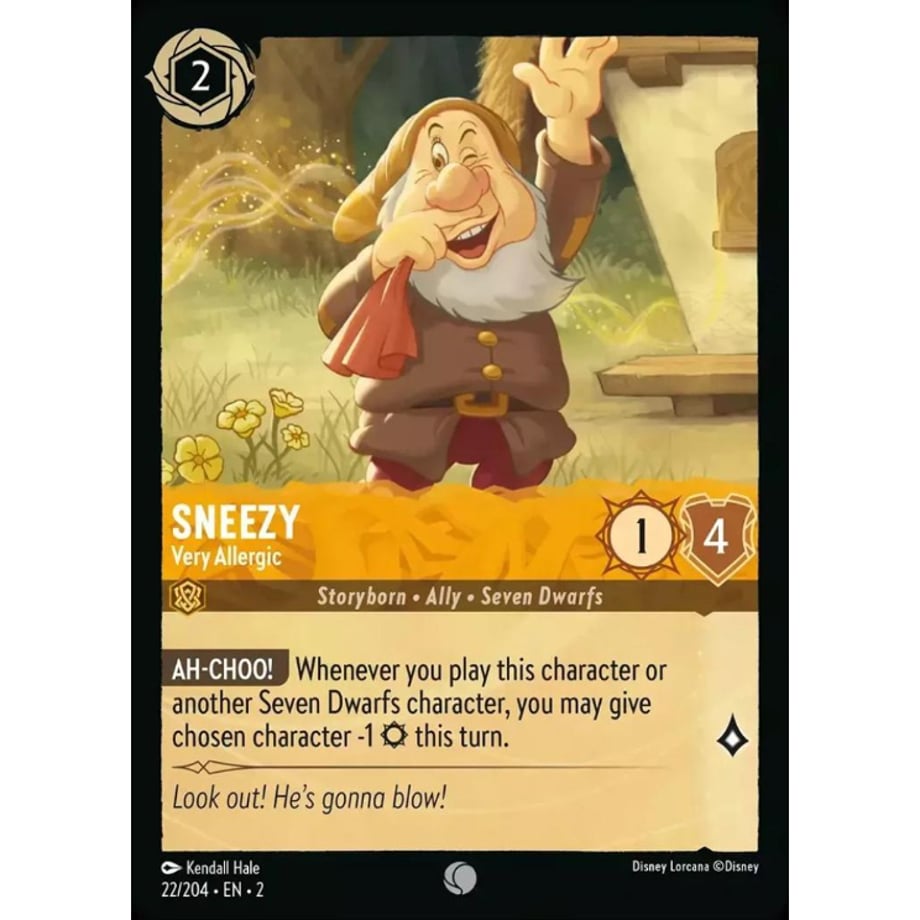 LORCANA Sneezy (Very Allergic) - 22/204-EN-2(Foil)