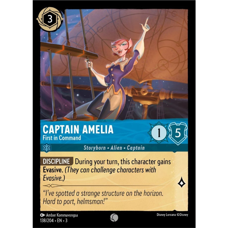 LORCANA Captain Amelia (First in Command) - 138/204-EN-3