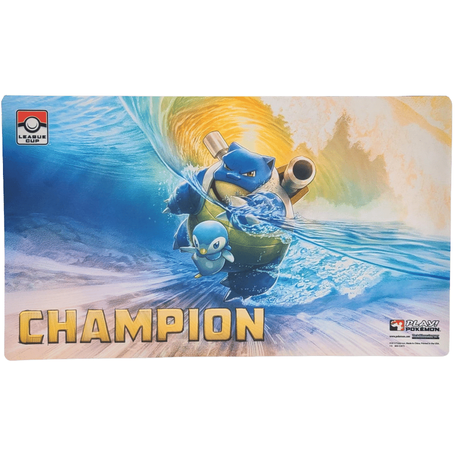 Pokemon Card 2020 League Cups Blastoise &amp; Piplup Playmat