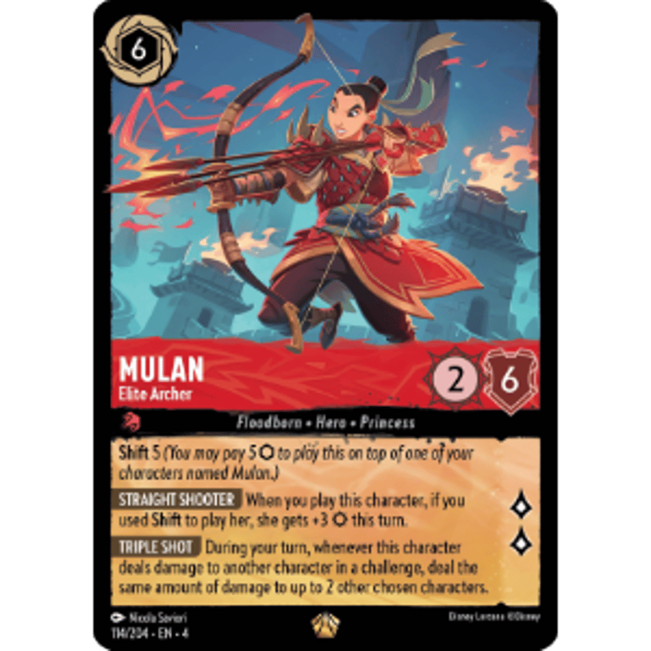 LORCANA Mulan [Legendary] / Mulan (Elite Archer) - 114/204-EN-4