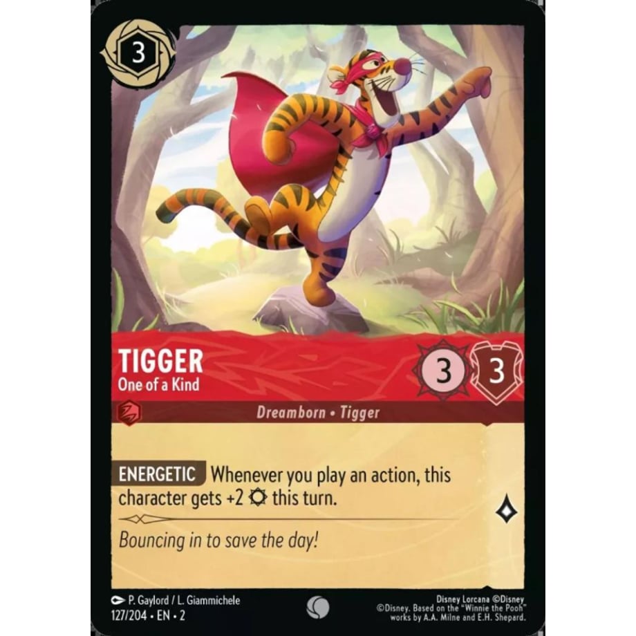 LORCANA Tigger (One of a Kind) - 127/204-EN-2