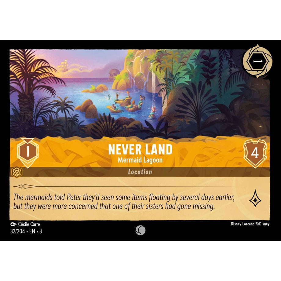 LORCANA Neverland [Common] / Never Land (Mermaid Lagoon) - 32/204-EN-3