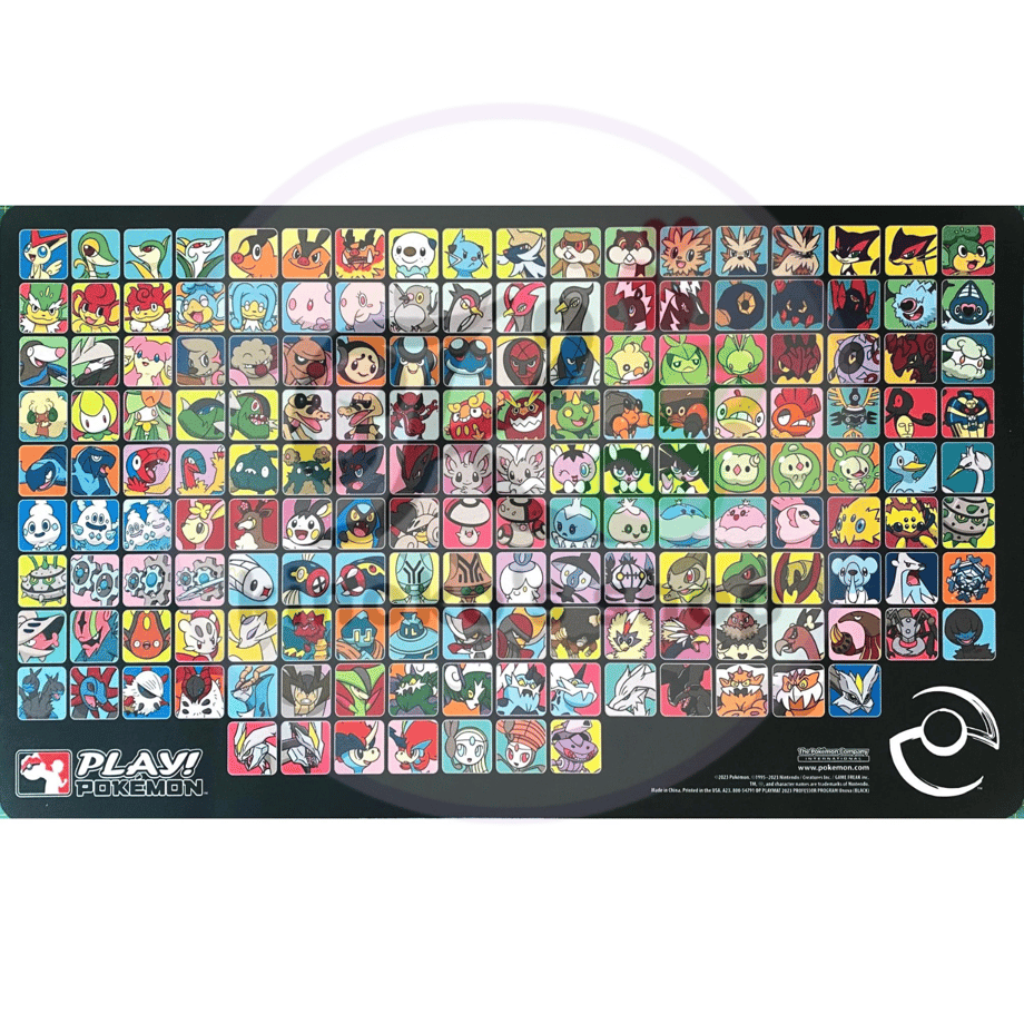 Pokemon Card 2024 Professor Program Unova (Black) Playmat