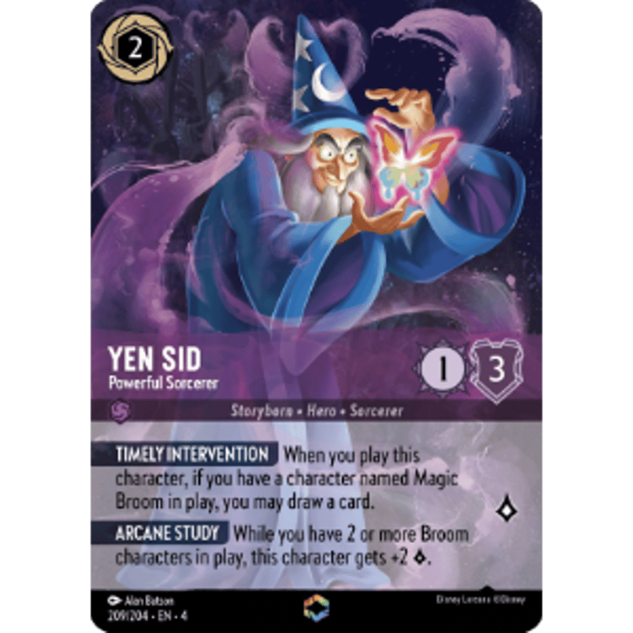 LORCANA イェン・シッド【エンチャンテッド】 / Yen Sid (Powerful Sorcerer) - 209/204-EN-4