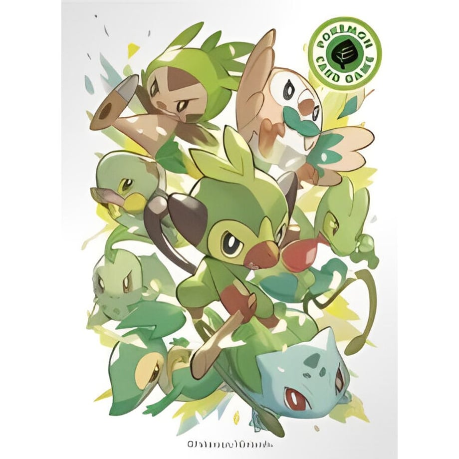 [Rose] Japanese Pokemon Center Exclusive Type Fighters Grass Sleeve (2019)