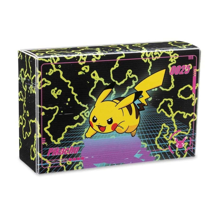 Pokemon Card Pikachu Neon Charge Double Deck Box