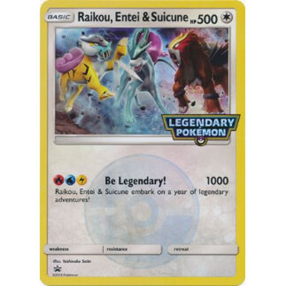 [Jumbo Card] Entei &amp; Raikou &amp; Suicune [Extra Large Size (146mm x 203mm)]