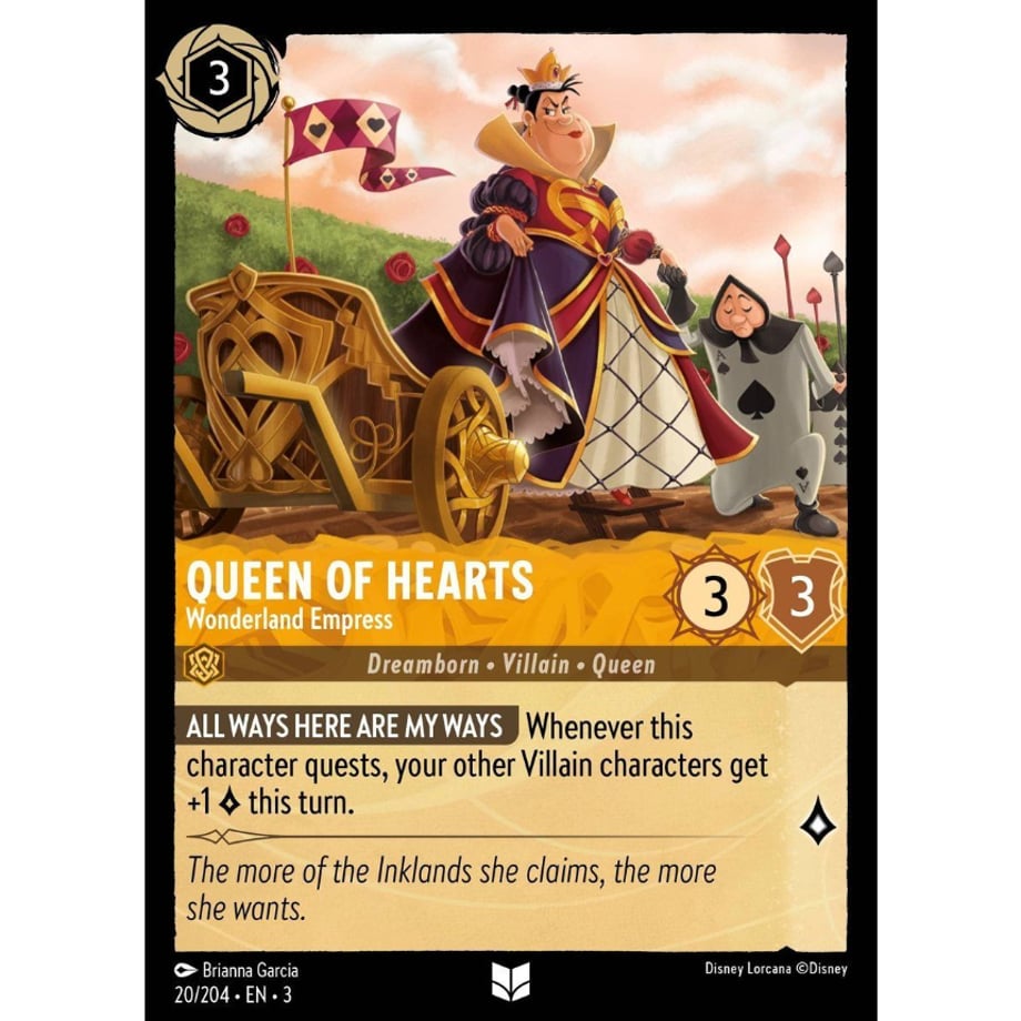 LORCANA Queen of Hearts (Wonderland Empress) - 20/204-EN-3