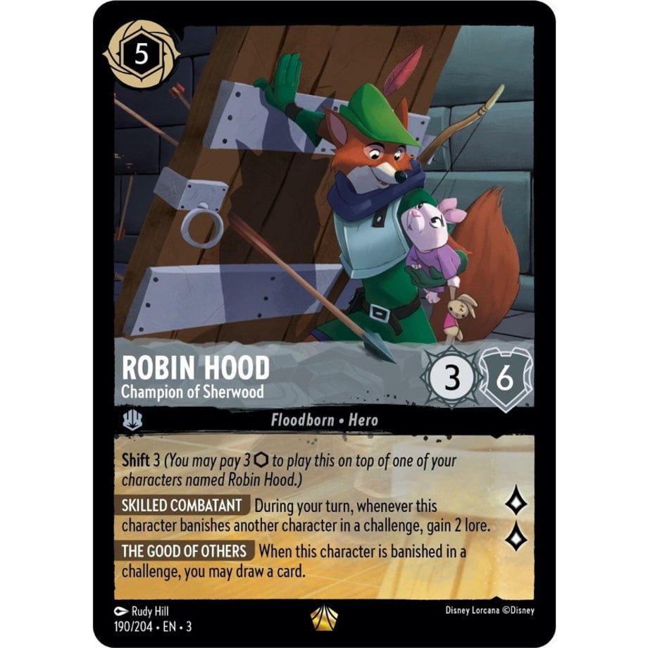 LORCANA Robin Hood [Legendary] / Robin Hood (Champion of Sherwood) - 190/204-EN-3