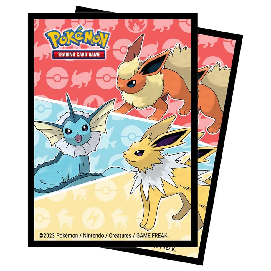 Pokemon Card Oceania Exclusive Ultra Pro Card Sleeves (65 cards) [Booster, Vaporeon, and Sanders]