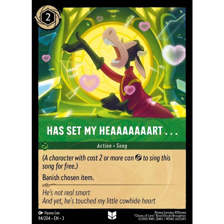 LORCANA Has Set My Heaaaaaaart . . . [Uncommon] / Has Set My Heaaaaaaart . . . - 94/204-EN-3