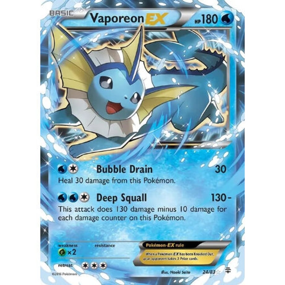 Vaporeon EX - Generations (24/83)