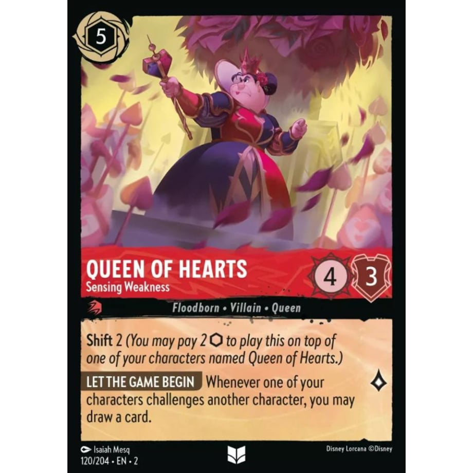 LORCANA Queen of Hearts (Sensing Weakness) - 120/204-EN-2