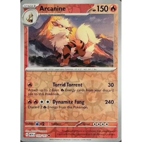 Arcanine - Scarlet &amp; Violet 151 (059/165)